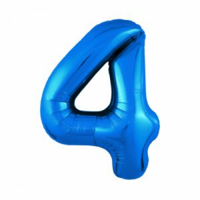 Большая цифра 4 (синяя)
